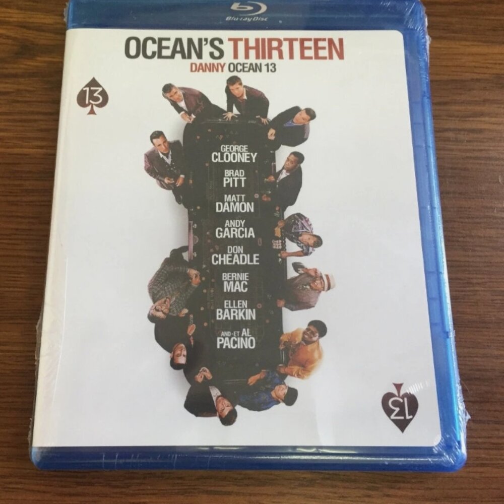 NEW Ocean's Thirteen [Blu-ray] George Clooney, Brad Pitt, Matt Damon
